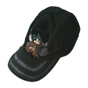 Mickey Mouse/Star Wars Jedi Black Hat Cap Disney Parks sz ONE SIZE Youth